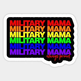 Military Mama Pride Sticker